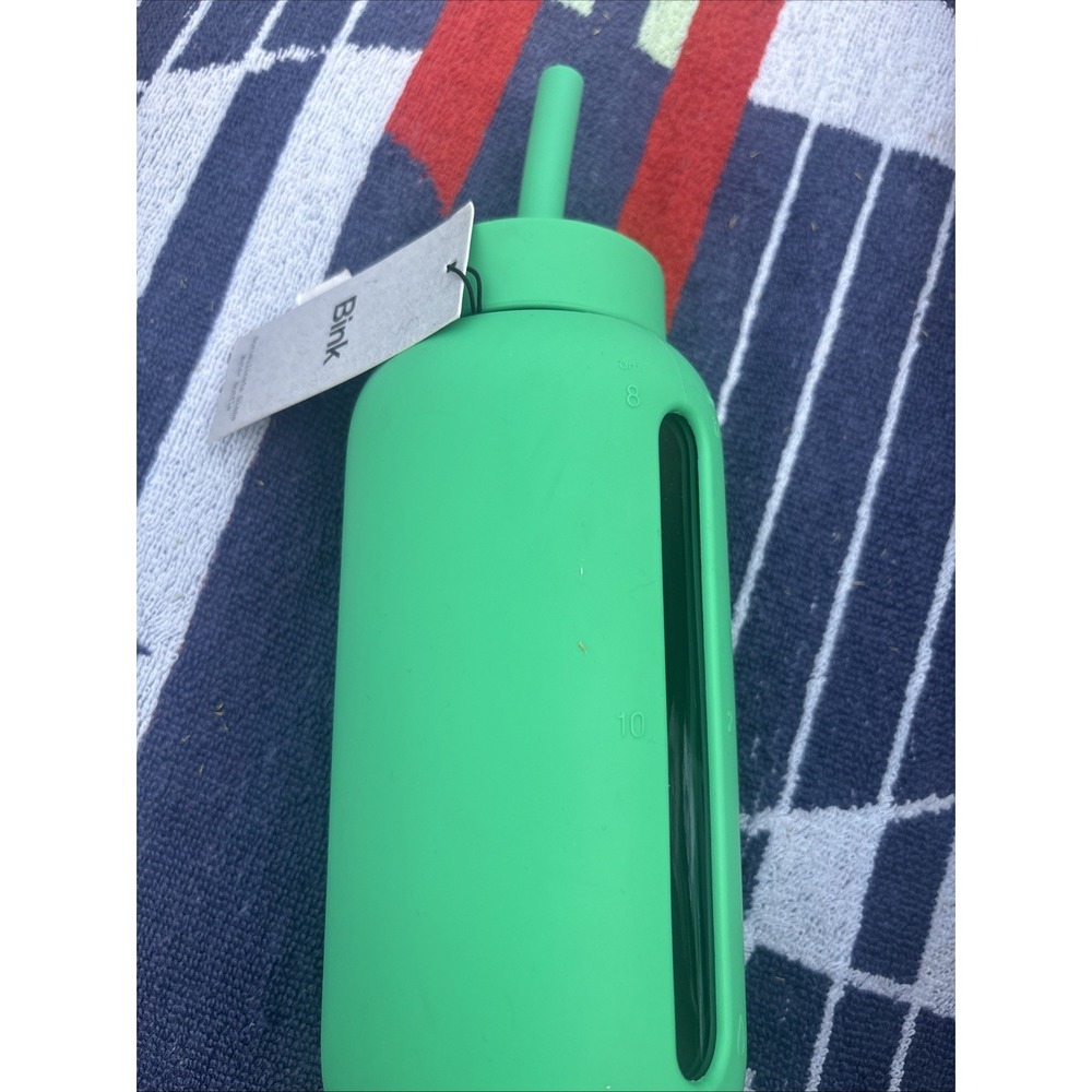 Bink 27oz Day Water Bottle Emerald Green  Straw Cap Reusable Bottle NEW